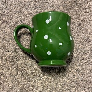 Temptations Green Polka Dot Mug